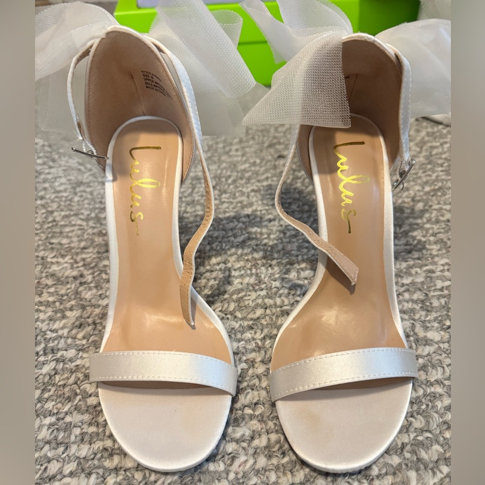Lulus Satin Bow Heels